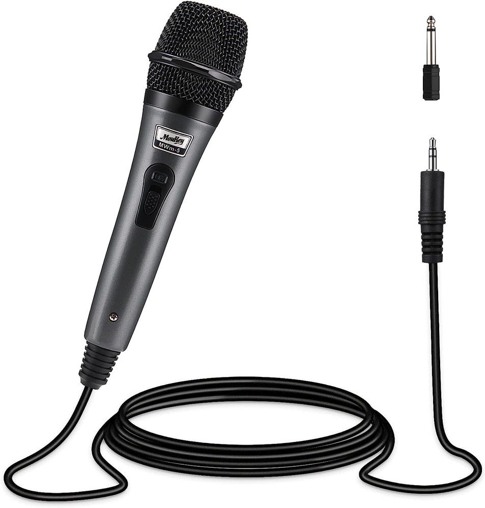 Dynamic Durable Microphone with XLR Cable - Singing/PA Speaker/Karaoke Machine
