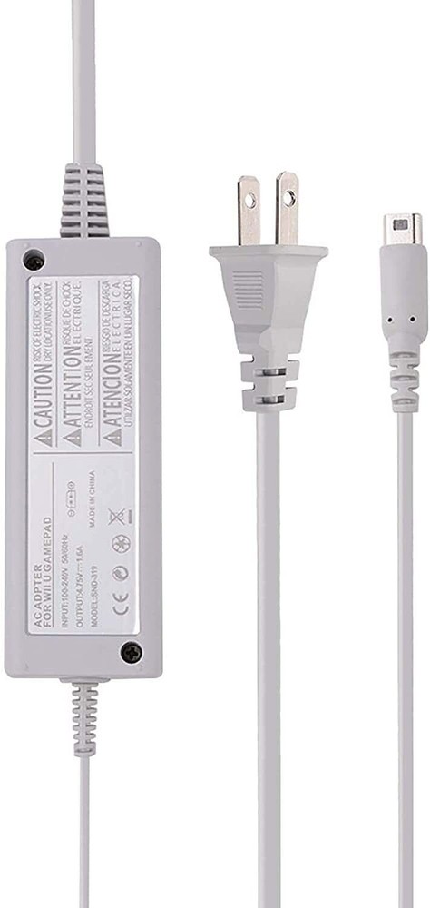 Replacement AC Adapter Power Charger Cable For Wii U Gamepad Remote Controller