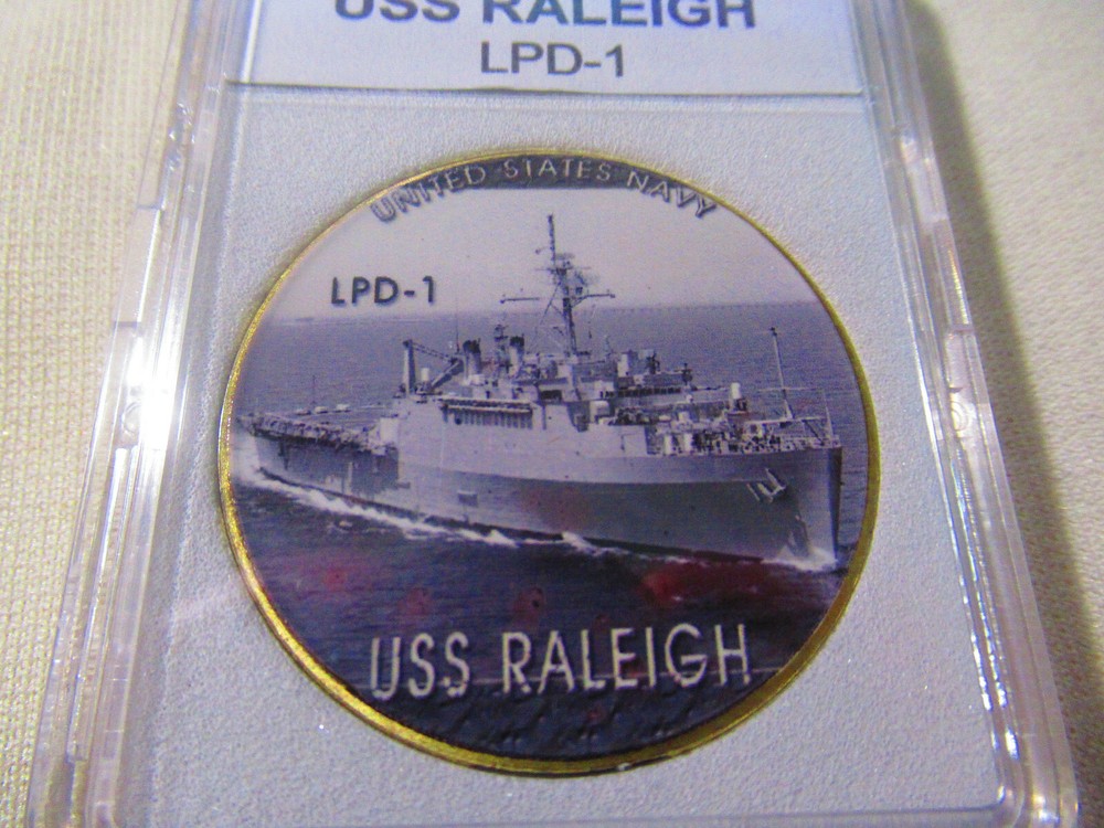 US NAVY - USS Raleigh (LPD-1) Challenge Coin