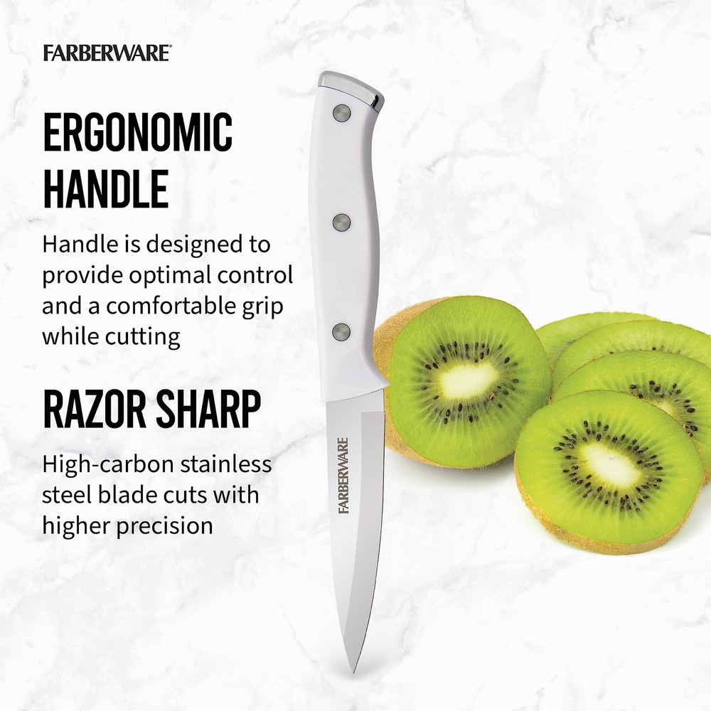 Farberware Edgekeeper Triple Riveted Paring Self-Sharpening Blade Cover, High...