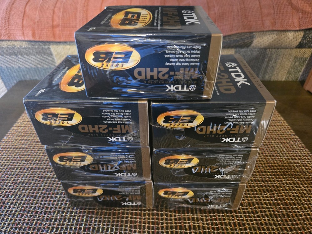TDK MF-2HD Micro Floppy DiskS Super EB 10 Pack NEW Sealed