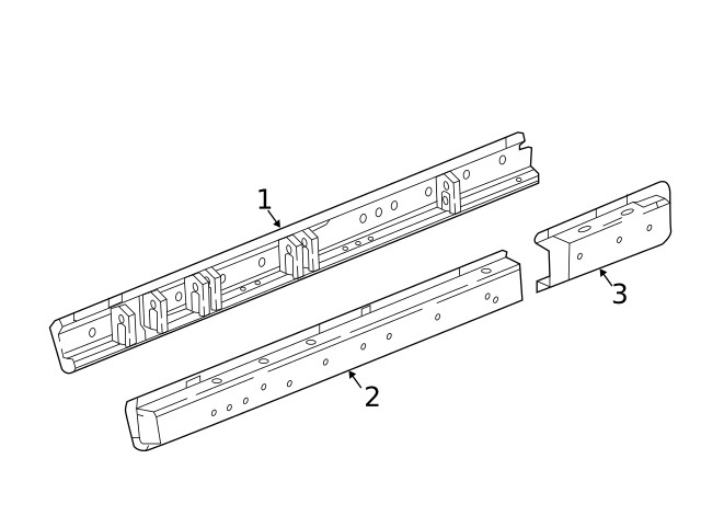 Genuine GM Passenger Side Rocker Panel Reinforcement 84526319