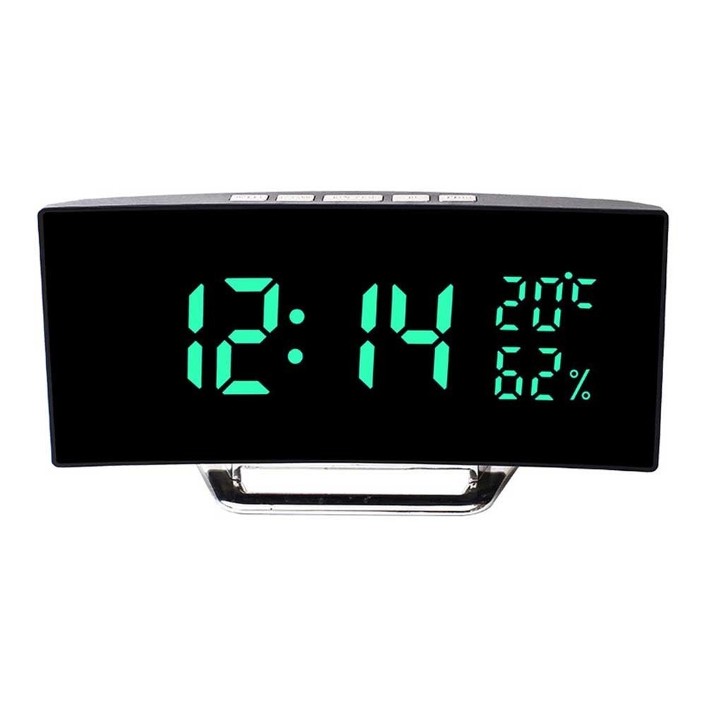 Multifunction Digital Alarm Clock LED Display Time Temperature Humidity