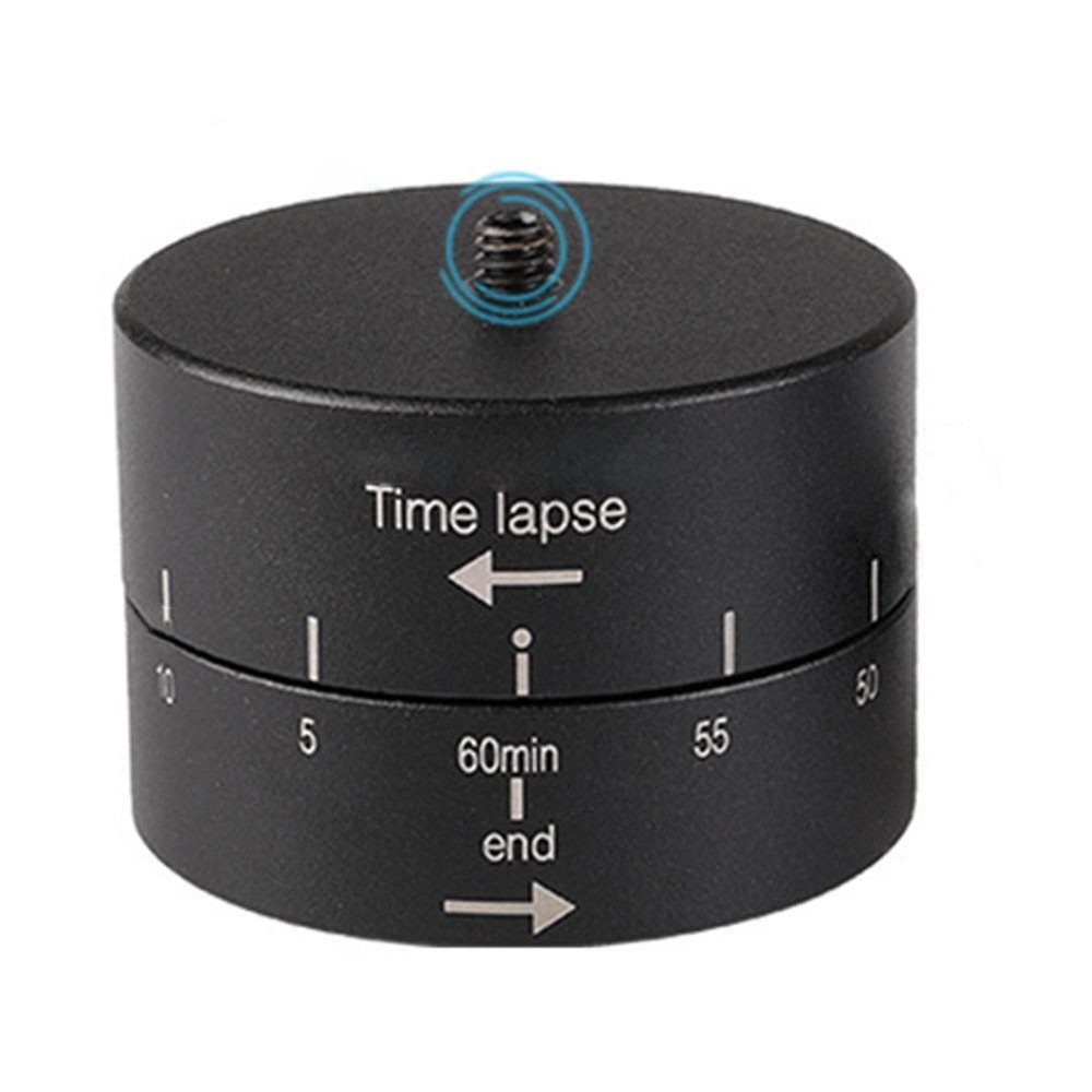 Panoramic Time Lapse Tripod Head Adapter Camera Mount 360 Timelapse Rotator Head