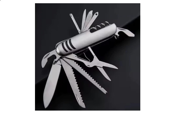 11 In 1 Multi-Tool Pocket Knife Chrome Handle