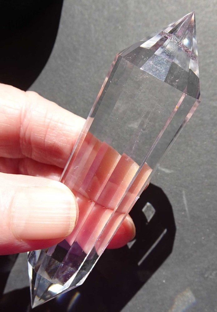 Clear Quartz Vogel 12-sided Crystal - v506