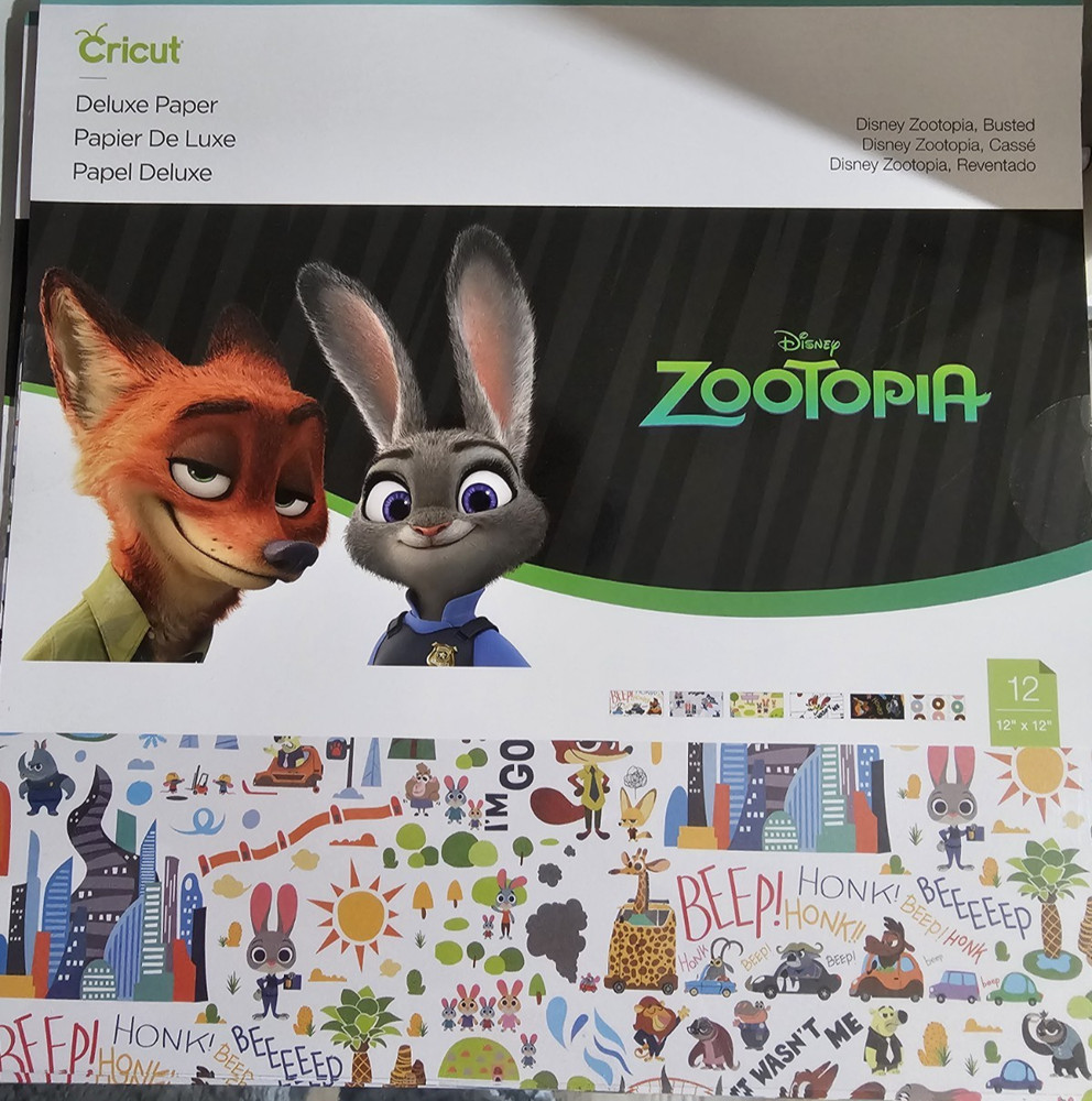 Cricut Disney Zootopia Busted Deluxe Paper