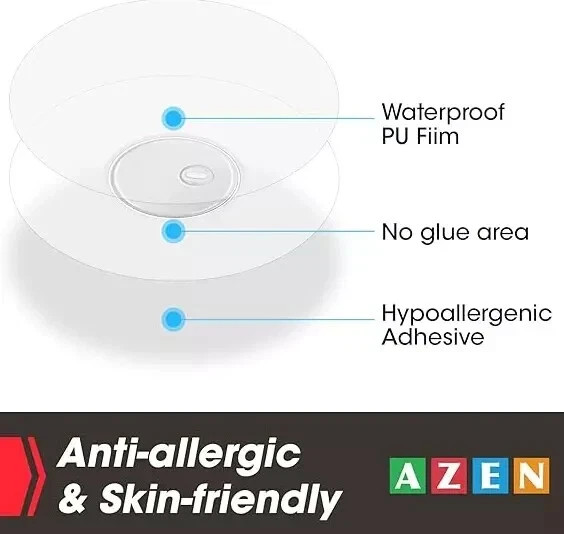 60 Pack Freestyle Sensor Covers for Libre 2/3,Waterproof Sensor Patches,Adhesive