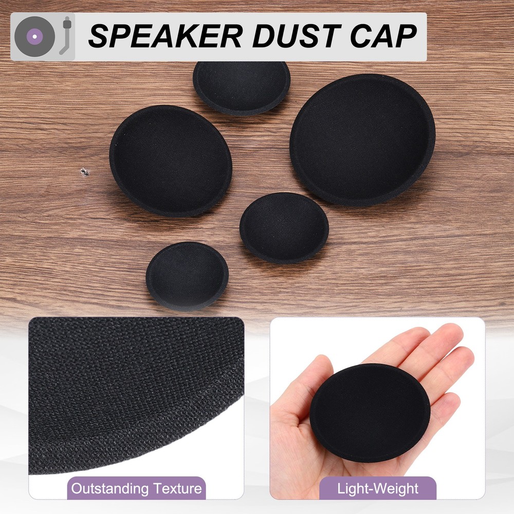 4 Pcs Speaker Dust Cap 65mm/2.5" Outer Diameter Oiled Cloth Cap