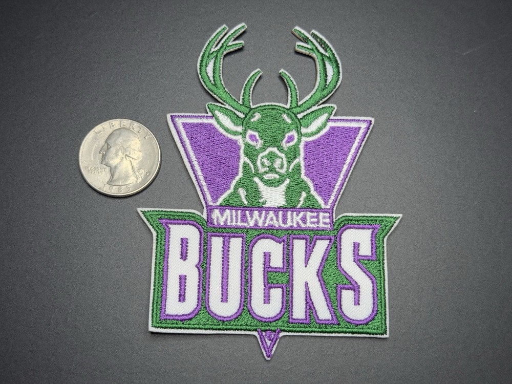 Milwaukee Bucks Iron On Patch Vintage