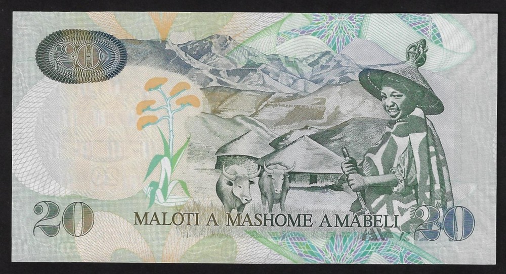 Lesotho 20 Maloti 2009 P-16g UNC