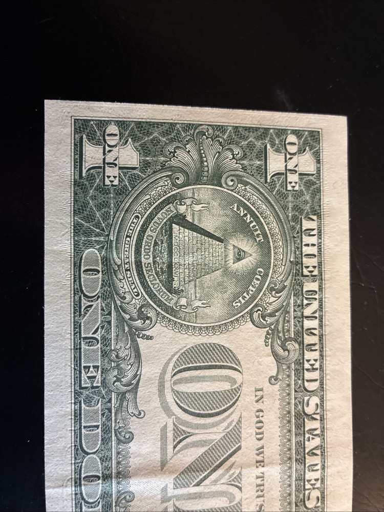 1974 $1 Dollar Bill-Cutting Error & Misaligned