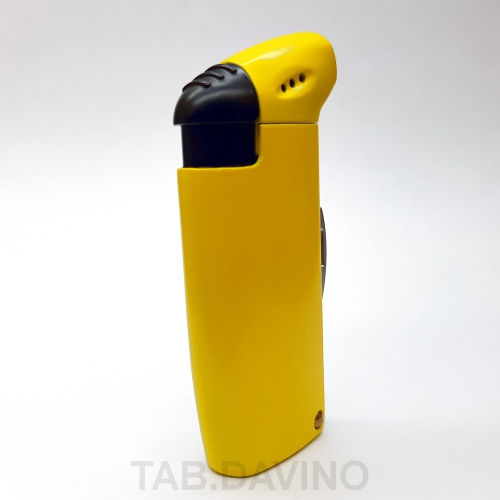 BREBBIA YELLOW PIPE LIGHTER WITH CURAPIPE BOWL FLAME