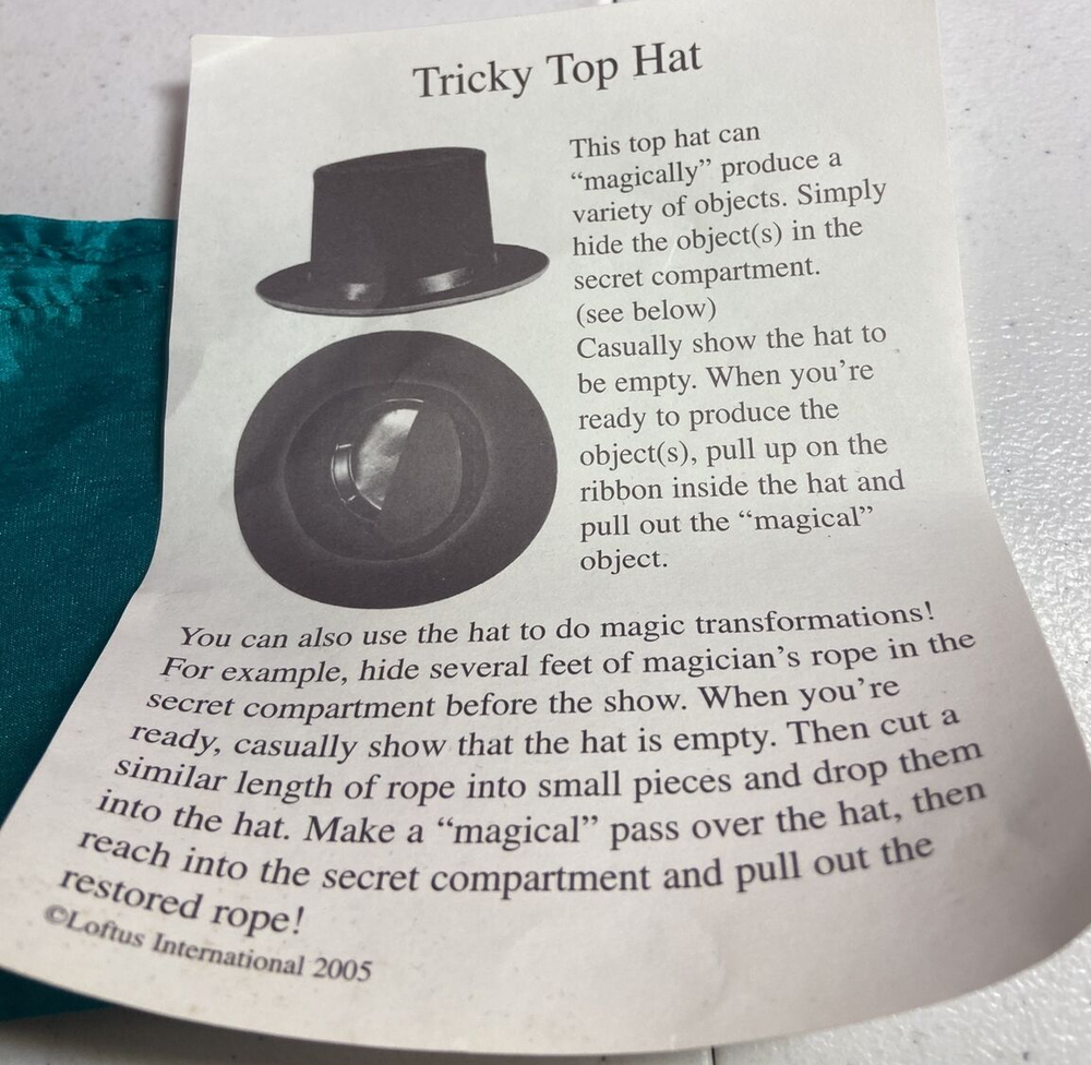 Magicians Top Hat- 2005 Tricky Top Hat by Empire