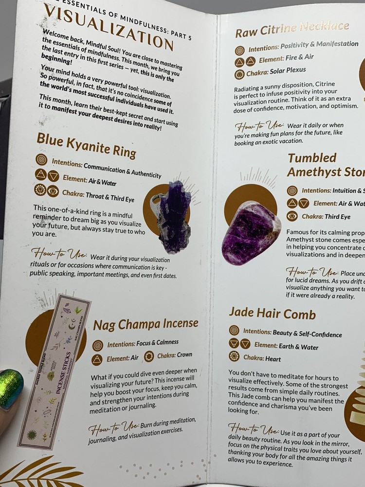 Mindful Souls Subscription Box (Part 5: VISUALIZATION) New in Box, READ