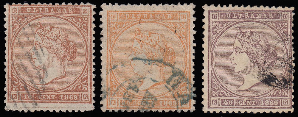 Antilles 16/18 1869 Isabel II Used