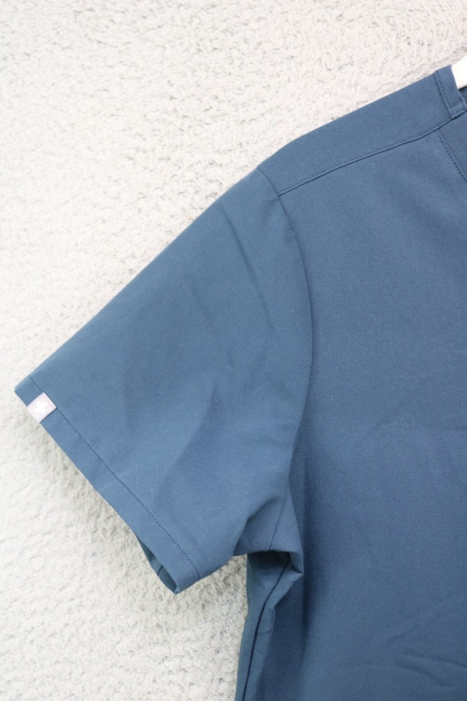 Figs Navy Blue Scrub Top-Size Medium