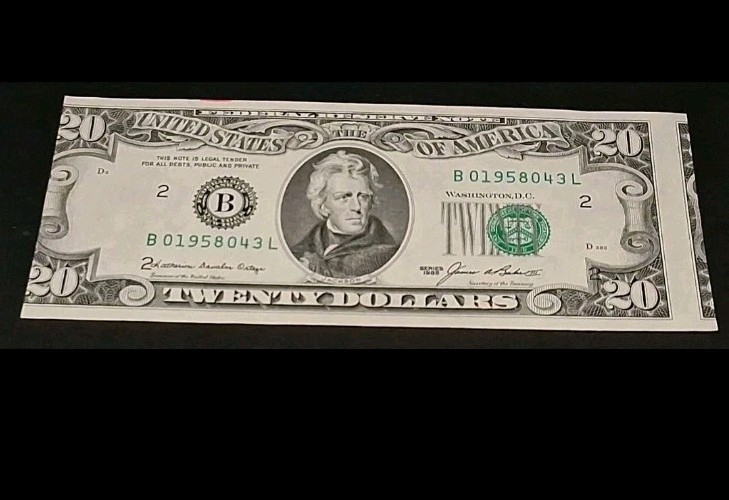 Error Note Federal Reserve Note Shifted Over Print
