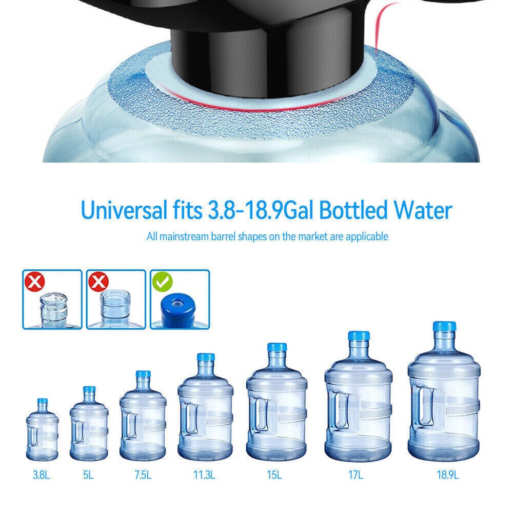 5-Gallon USB Water Bottle Jug Dispenser Automatic Universal Electric Switch Pump