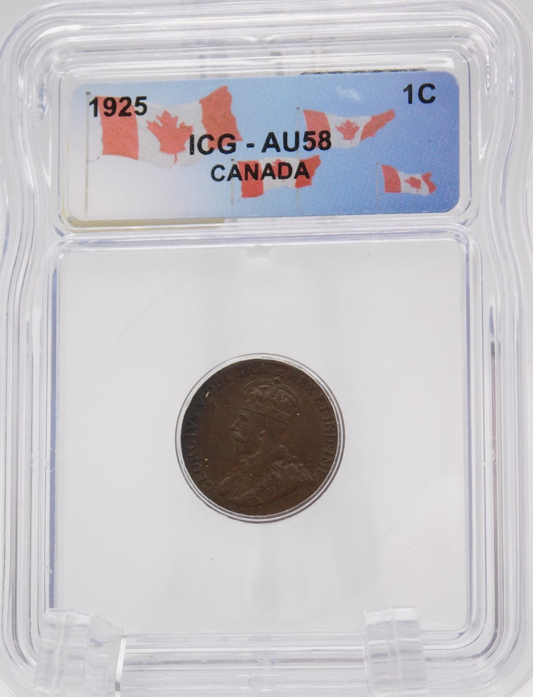 1925 Canada One Cent ICG AU58 (BT1279)