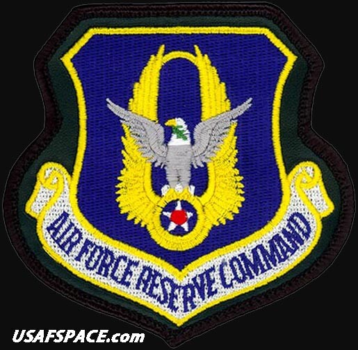 USAF AIR FORCE RESERVE COMMAND -Robins AFB, GA- ORIGINAL VEL PATCH on LEATHER