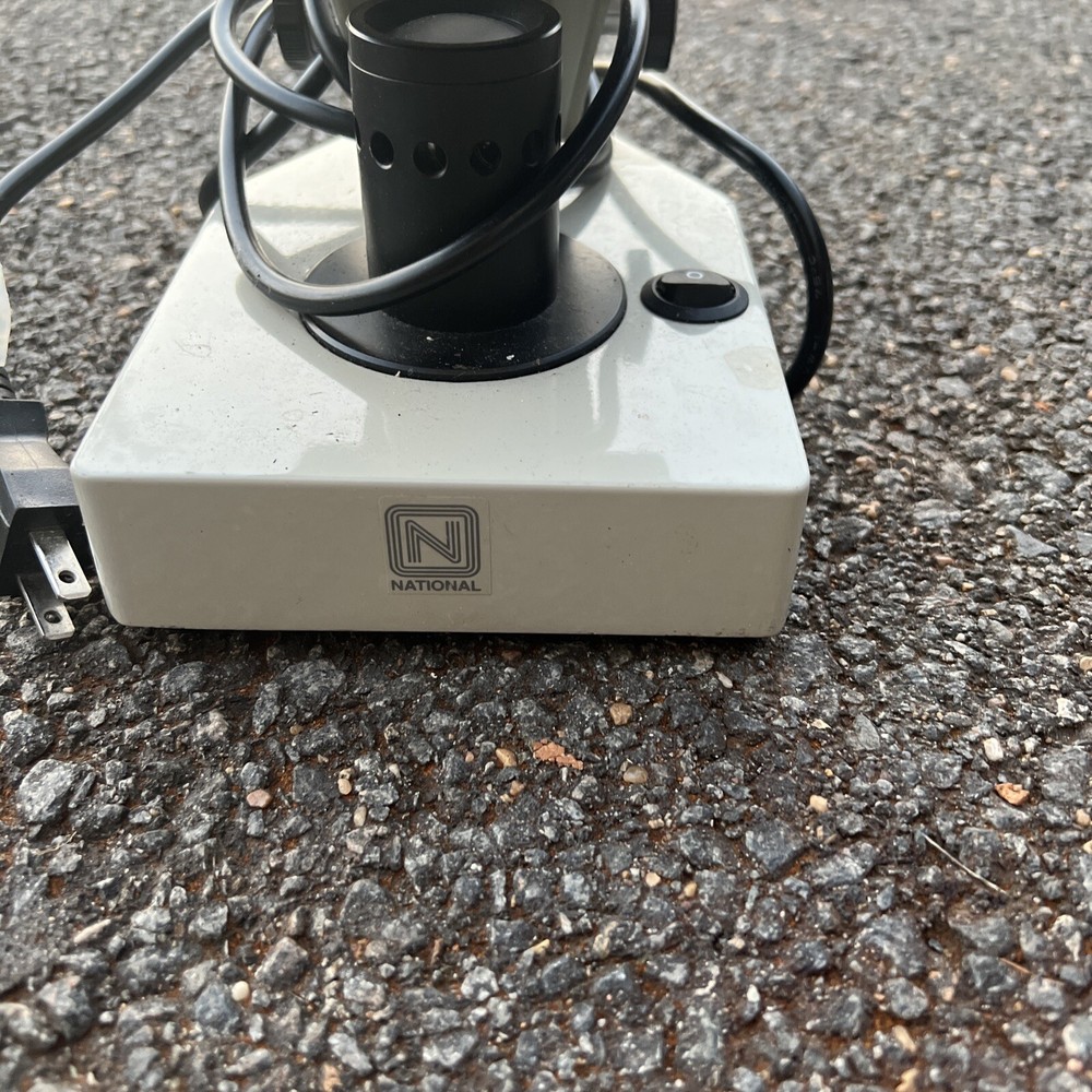 NATIONAL...MODEL #111 MICROSCOPE with 3 Objectives 4x 10x 40x