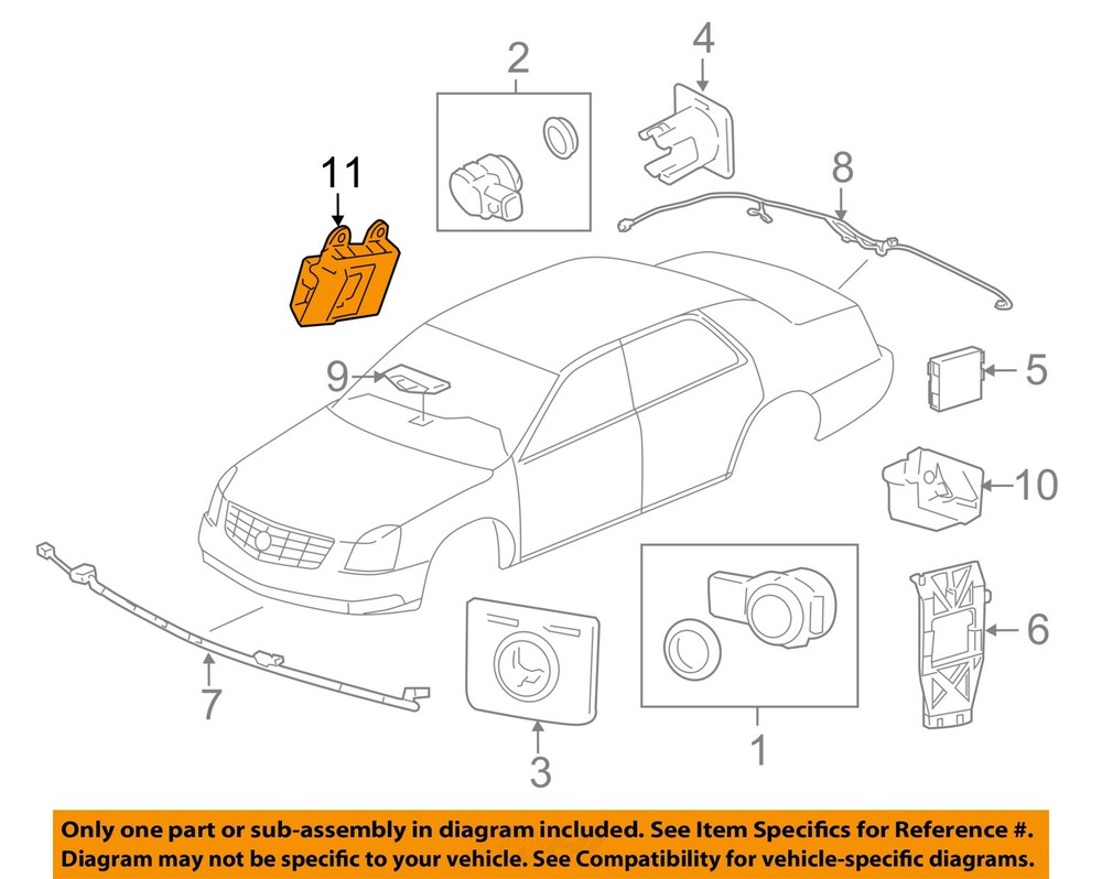 GM OEM 06-08 DTS Electrical Electrical Components-Alarm 25819578
