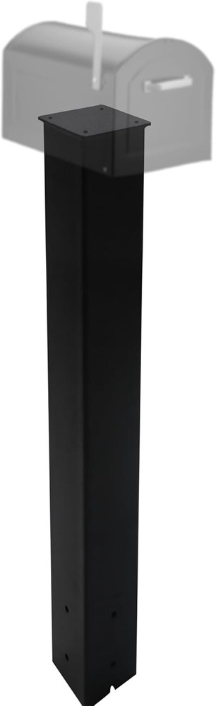 Mailbox Post - 43 x 4 x 4" - Mail Box Post for Outside Modern Mailbox - Black