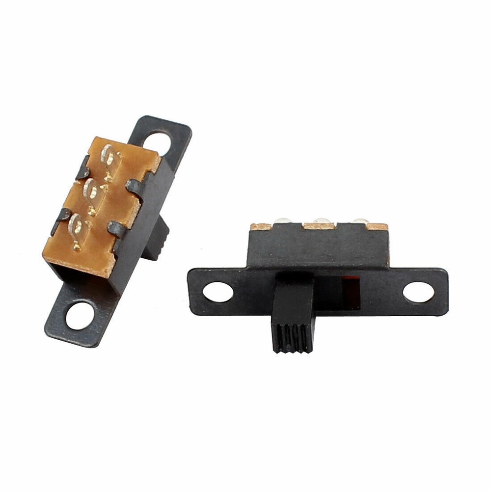 5 x Mini Latching Slide Switch SPDT 3-Pin On/On PCB Hobby Electronics