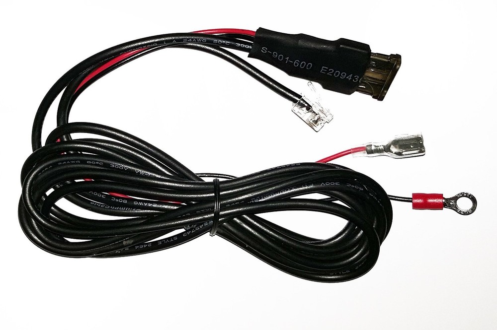 Direct Hard Wire Cord for Uniden Black