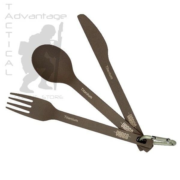 Vargo ULV (Ultra Light Version) Titanium Spoon / Fork / Knife Set