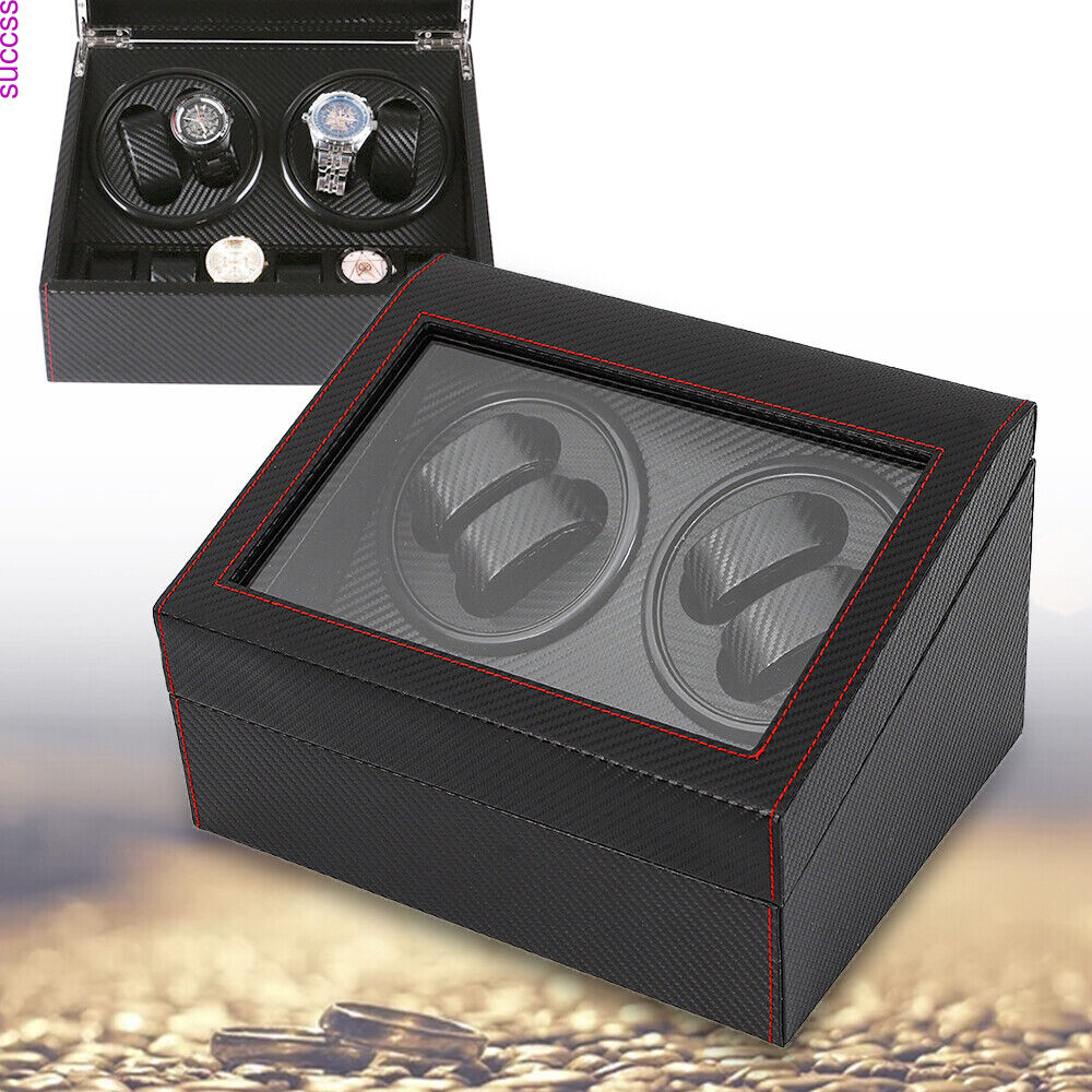 4+6 Automatic Rotation Watch Winder Box Storage Case Self Winding Display Box