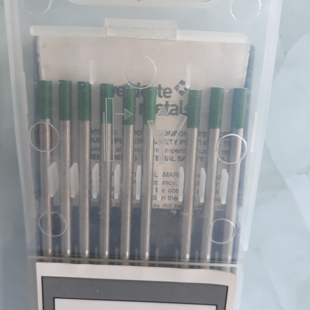 Weldcote Metals Tungsten Electrodes 1/8" x 7" 9 pc