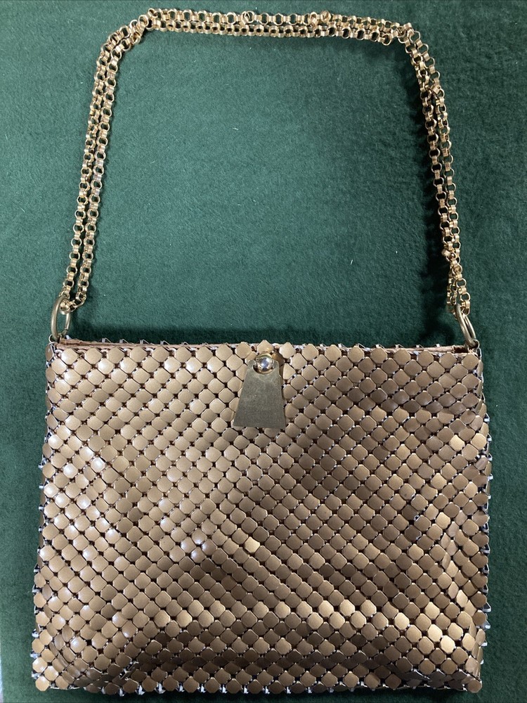 Vintage Whiting and Davis Gold Mesh Handbag