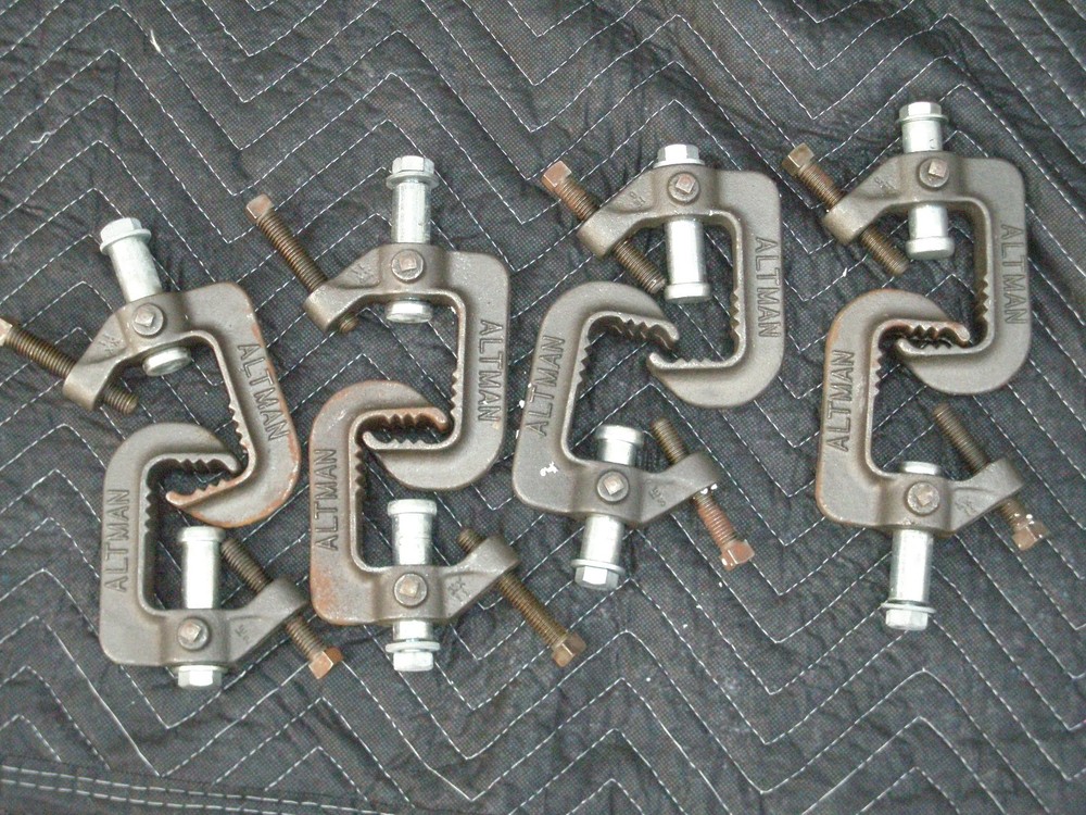 Stage lighting clamps