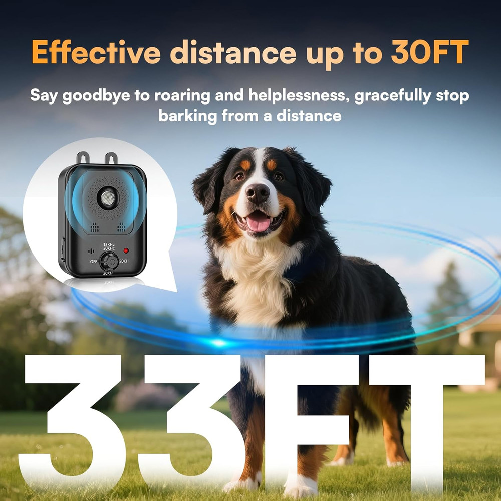 Anti Barking Devices, Auto Barking Control Devices with 3 Modes, Rechargeable Ul