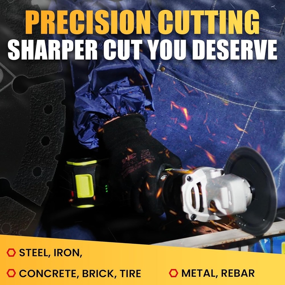 Diamond Cutting Disc 3-Pack with M14 Lock Nut Ultra Thin Cutting Wheel