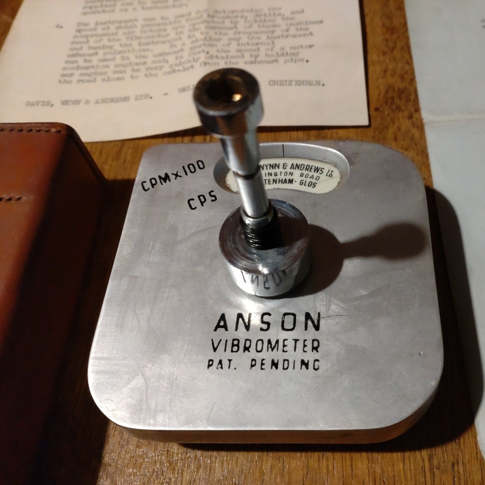 Vintage Davis Wynn & Andrews Ltd Anson Vibrometer