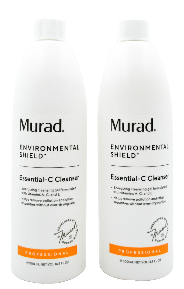 Murad  Essential-C Cleanser Professional Size 16.9 oz/500mL AUTH / NEW * 2 PACK