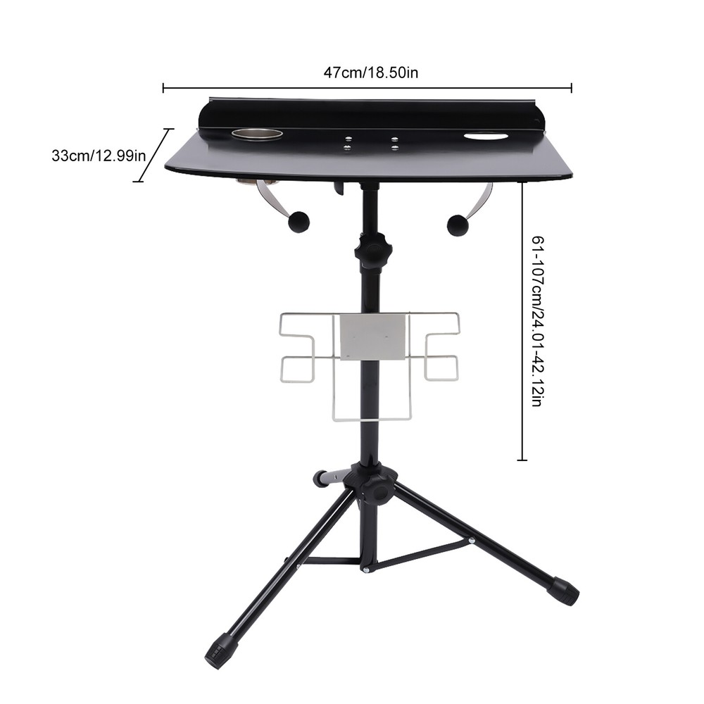 Tattoo Work Station Collapsible Tripod Tray Stand Height Adjustable New