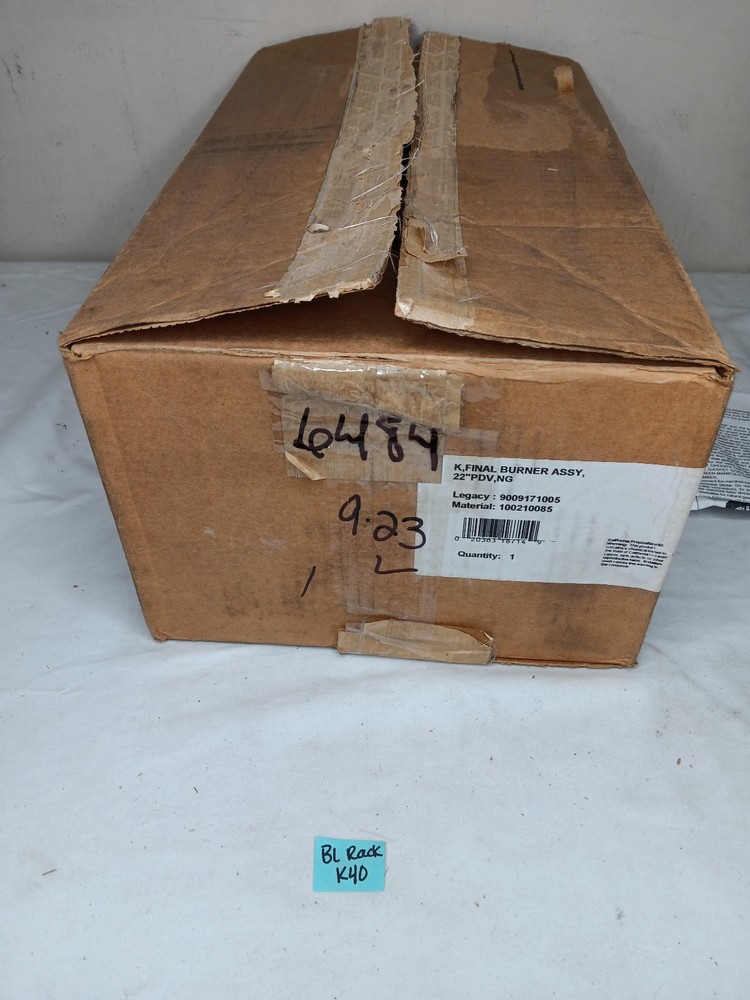 AO Smith 100210085 K, Final Burner Assy, 22" PDV, NG 9009171005