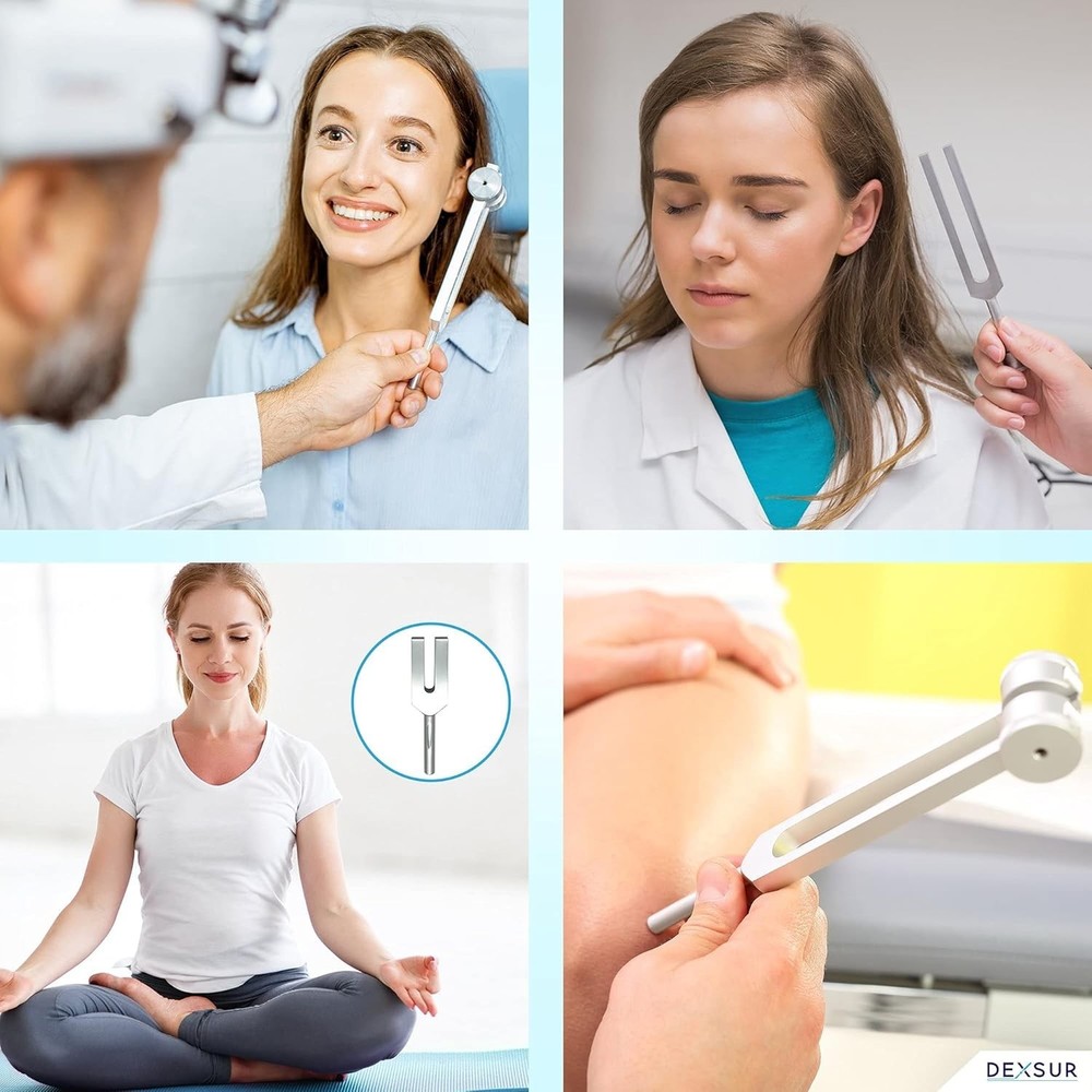 Comprehensive Tuning Fork Set for Professionals - Healing & Therapy Tool (7 Pcs)