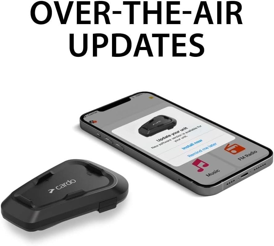 Systems Spirit Motorcycle Bluetooth Communication Headset, 2-Way Bluetooth, T...