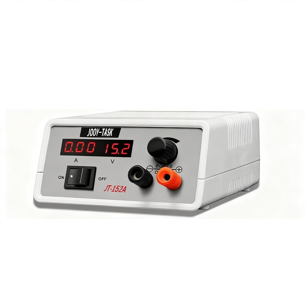 JOOY-TASK Adjustable DC Power Supply Variable Output 13*11.5*5.8CM, white