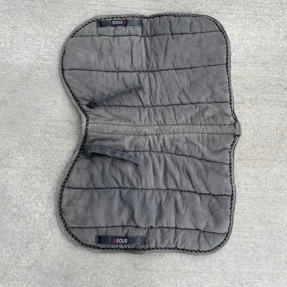 EOUS All Purpose English Horse Saddle Pad Gray