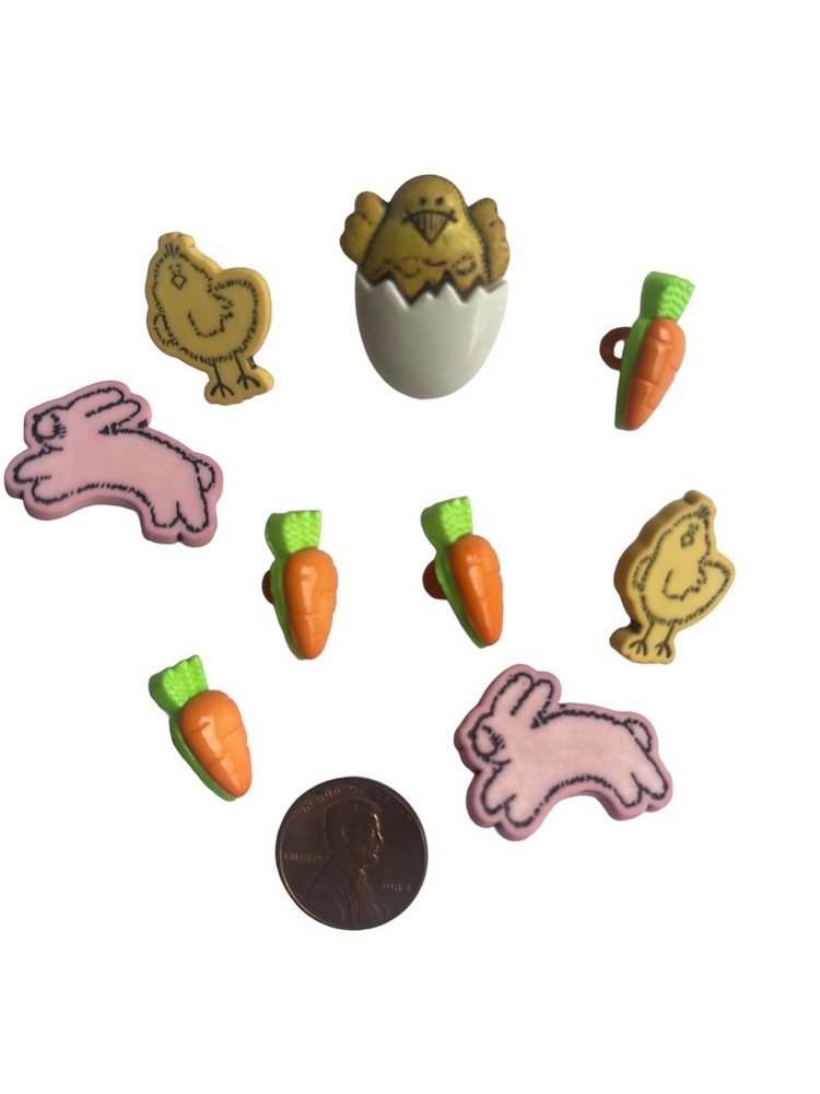 Buttons EASTER HOLIDAY Assorted Spring Favorite Findings Pack Blumenthal Lansing