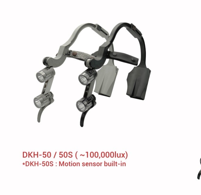 LED Dr. Kim Surgical Headlight Original, Including: Headlight, Case, 2 Bat.