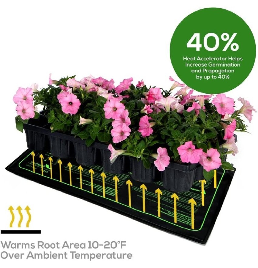 MET Certified Seedling Heat Mat, Seedfactor Waterproof Durable Germination...