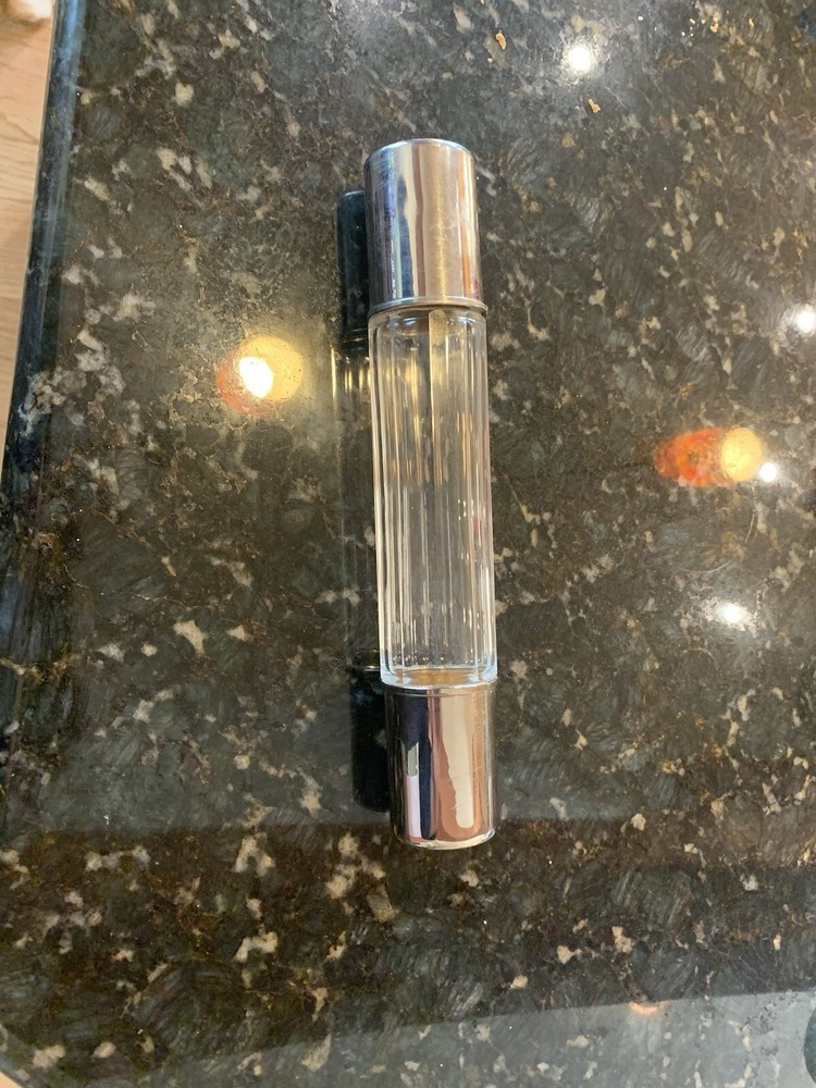 Victorian Silver & Glass Ladies Hip Flask