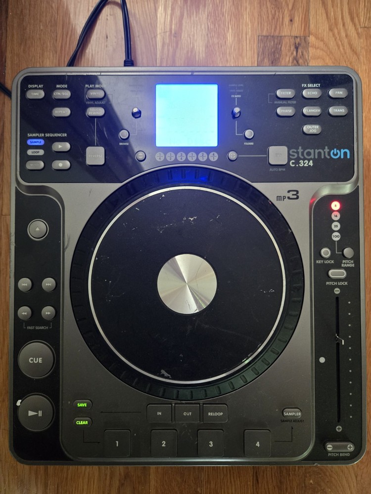 Stanton C.324 Tabletop DJ Turntable Mixer CD Player Inoperative "No Disc" Error